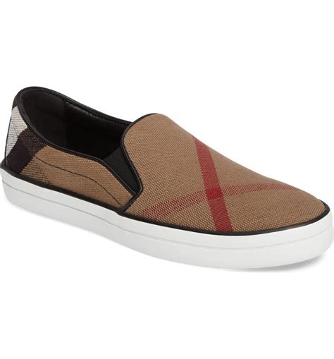 burberry slip on sneakers women's